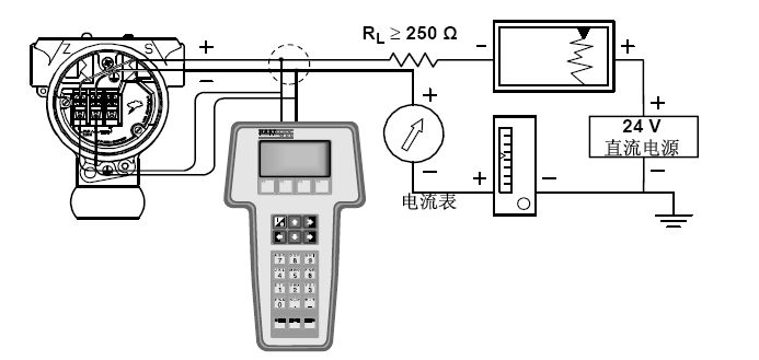 3051压力变送器如何和手操器接线